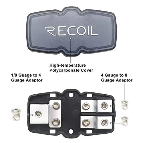 Recoil MFH12 2-Way Mini-ANL Fused Distribution Block 15.1cm (5.95in) | Max Power Transfer for Car Audio thumbnail 3