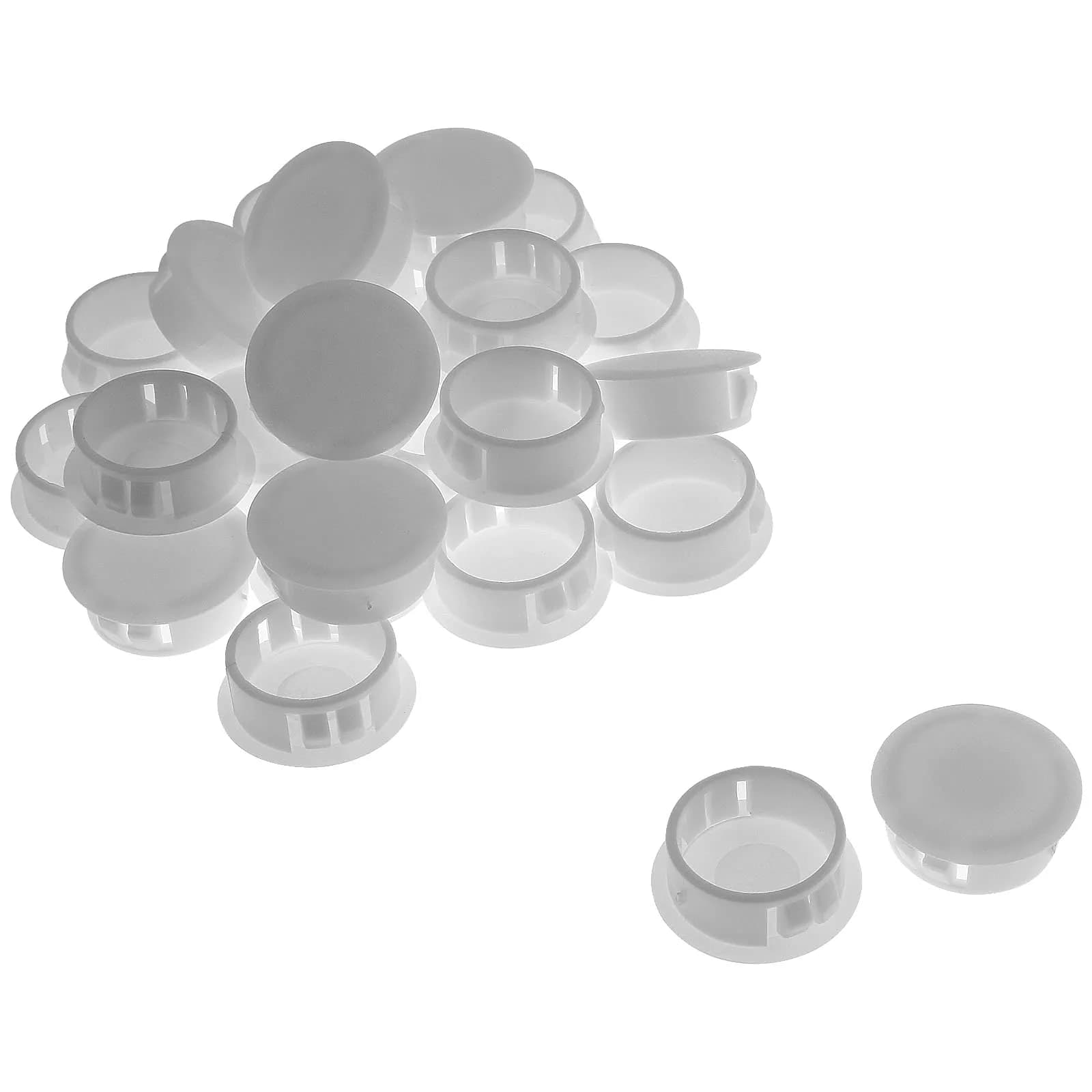 Jersvimc Furniture Floor Protector, 25Pcs White 5/8 Inch (16mm) Hole Plug | Floor & Furniture Safety — White