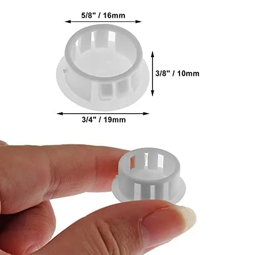 Jersvimc Furniture Floor Protector, 25Pcs White 5/8 Inch (16mm) Hole Plug | Floor & Furniture Safety thumbnail 4