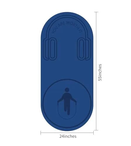 Knsbk Non-Slip Jump Rope Mat 139.7cm x 60.96cm (55" x 24") | Shock-Absorbing & Floor-Protecting Exercise Mat thumbnail 2