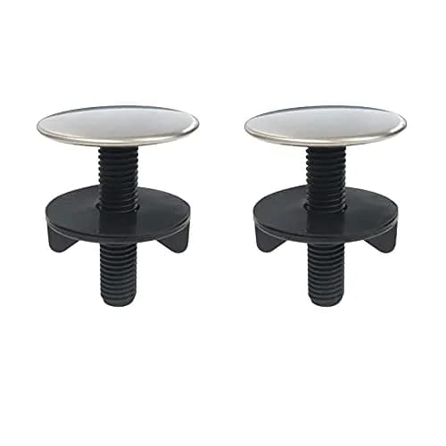 PCTC Brushed Metal Stainless Steel Kitchen Faucet Hole Cover 2-Pack | Fits Standard US Sink Holes thumbnail 1
