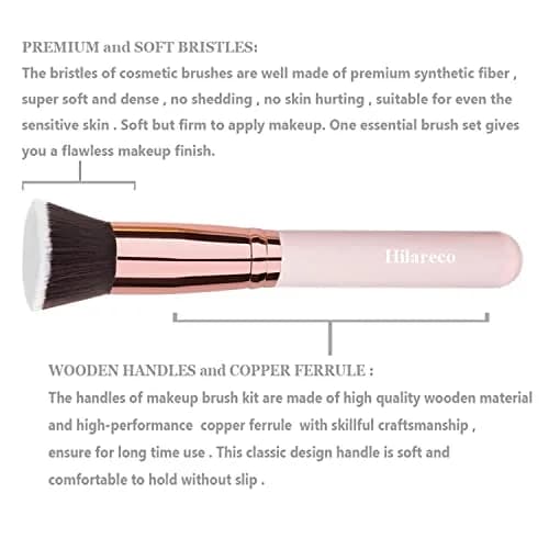 PHOERA Foundation & Primer Set with Kabuki Brushes & Sponges (Buff Beige + Sand) | Full Coverage Matte Finish thumbnail 5