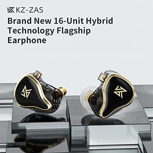 KZ ZAS 7BA+1DD in Ear Monitor for Musicians | 36dB Isolation, Stage thumbnail 2