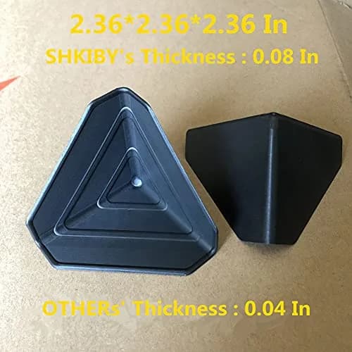 SHKIBY Black Frame Corner Protectors 60mm (2.36in) - 80 Pack | Heavy Duty PP Packaging Guards for Boxes thumbnail 3