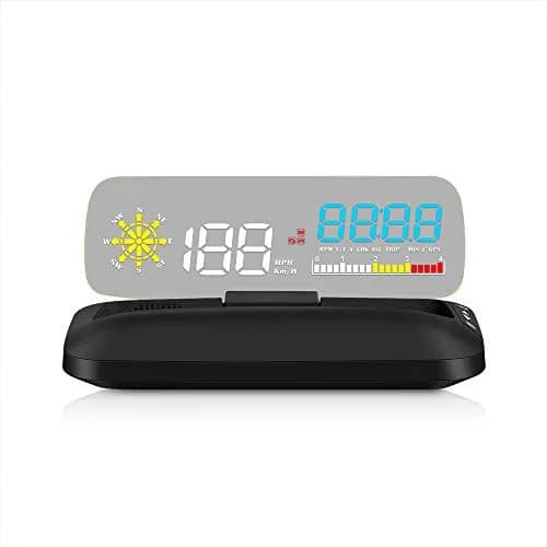 wiiyii Car HUD OBD2 Gauge, Head Up Display, Digital Speedometer, Wide Viewing, Safe Driving thumbnail 1