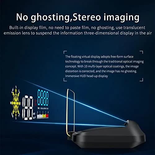 wiiyii Car HUD OBD2 Gauge, Head Up Display, Digital Speedometer, Wide Viewing, Safe Driving thumbnail 6