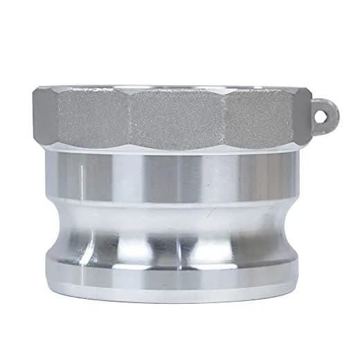 Quafwia 3 inch (7.62 cm) Aluminum Cam Lock Fittings Type A Male NPT x Female Thread (2-Pack) | Standard AA59326 Quick Disconnect Couplers thumbnail 6