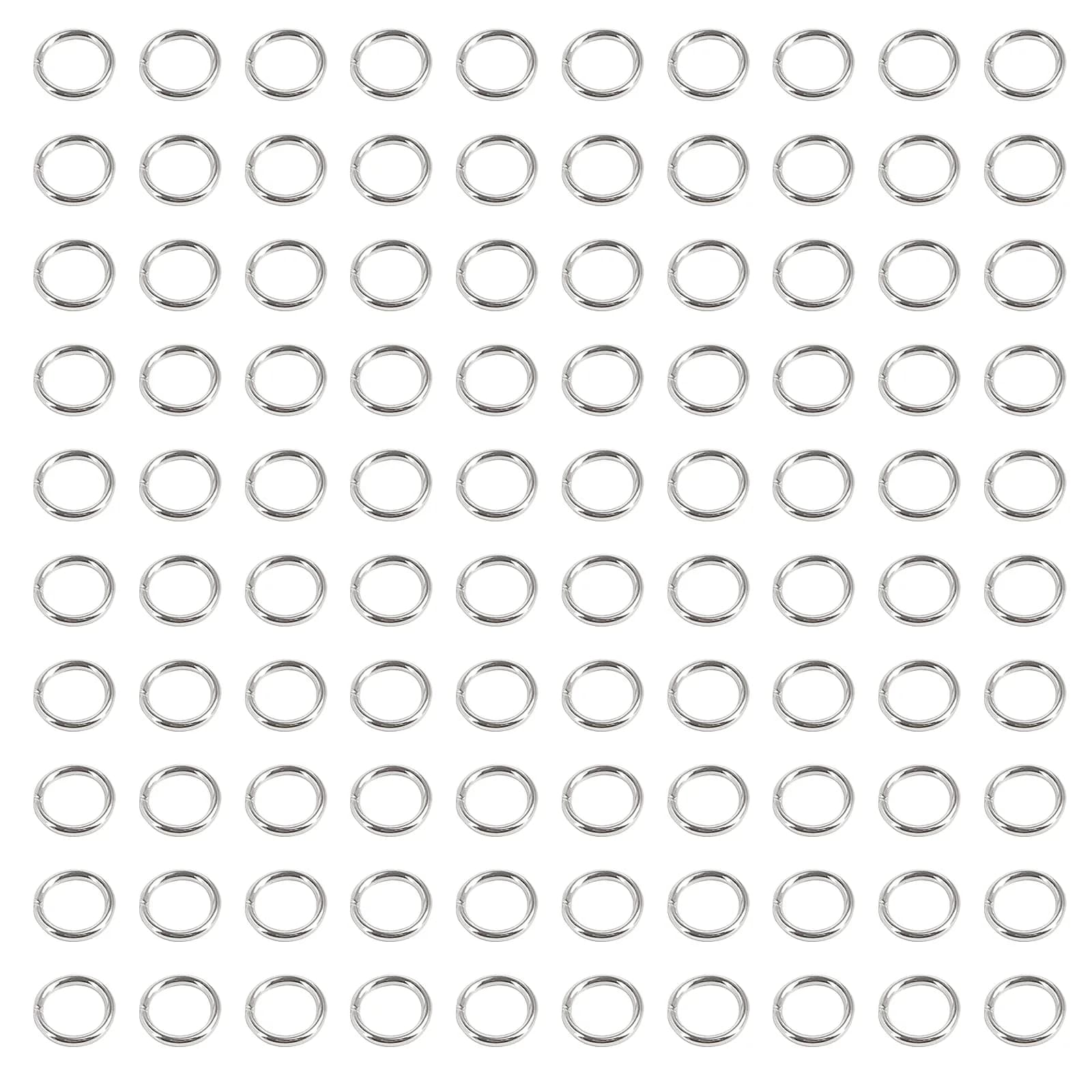 Uniclife 8 mm Metal Split Jump Rings 500 PCS | Durable Jewelry Connectors for DIY Crafts — Single Loops / 6 mm, 1000 Pcs
