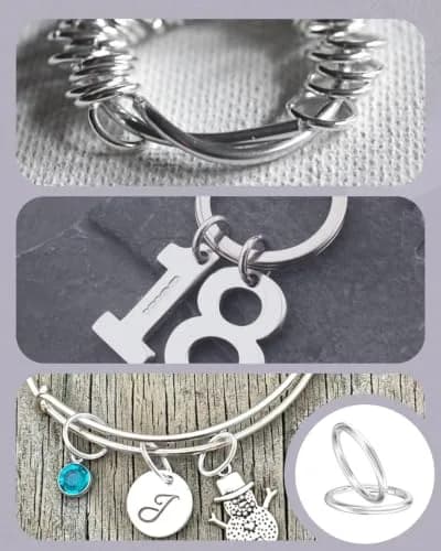 Uniclife 6 mm Silver Jump Rings 1000 PCS | Jewelry Making Open Loops for DIY Crafts thumbnail 7