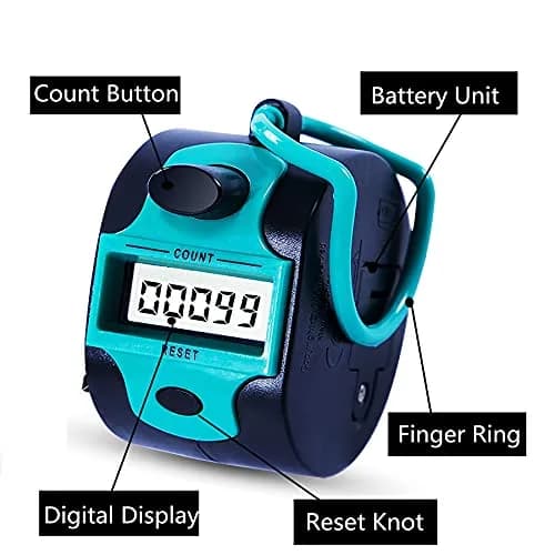 TESEAS Electronic Tally Counter Clicker 99999 Counts | 5-Digit Display thumbnail 5