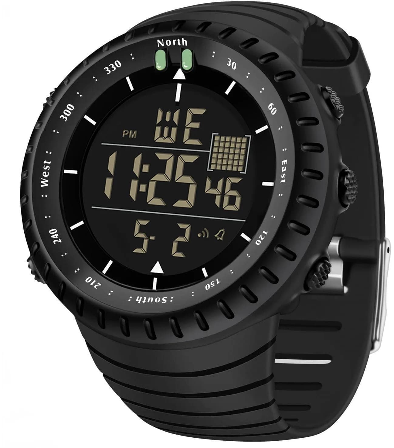 ManLinKei Digital Sports Watch, Military Waterproof Tactical Watch for Men, 1.97in - main product image