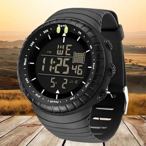 ManLinKei Digital Sports Watch, Military Waterproof Tactical Watch for Men, 1.97in thumbnail 8