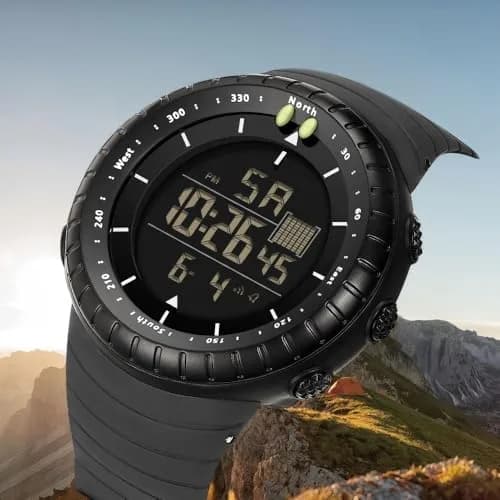 ManLinKei Digital Sports Watch, Military Waterproof Tactical Watch for Men, 1.97in thumbnail 2