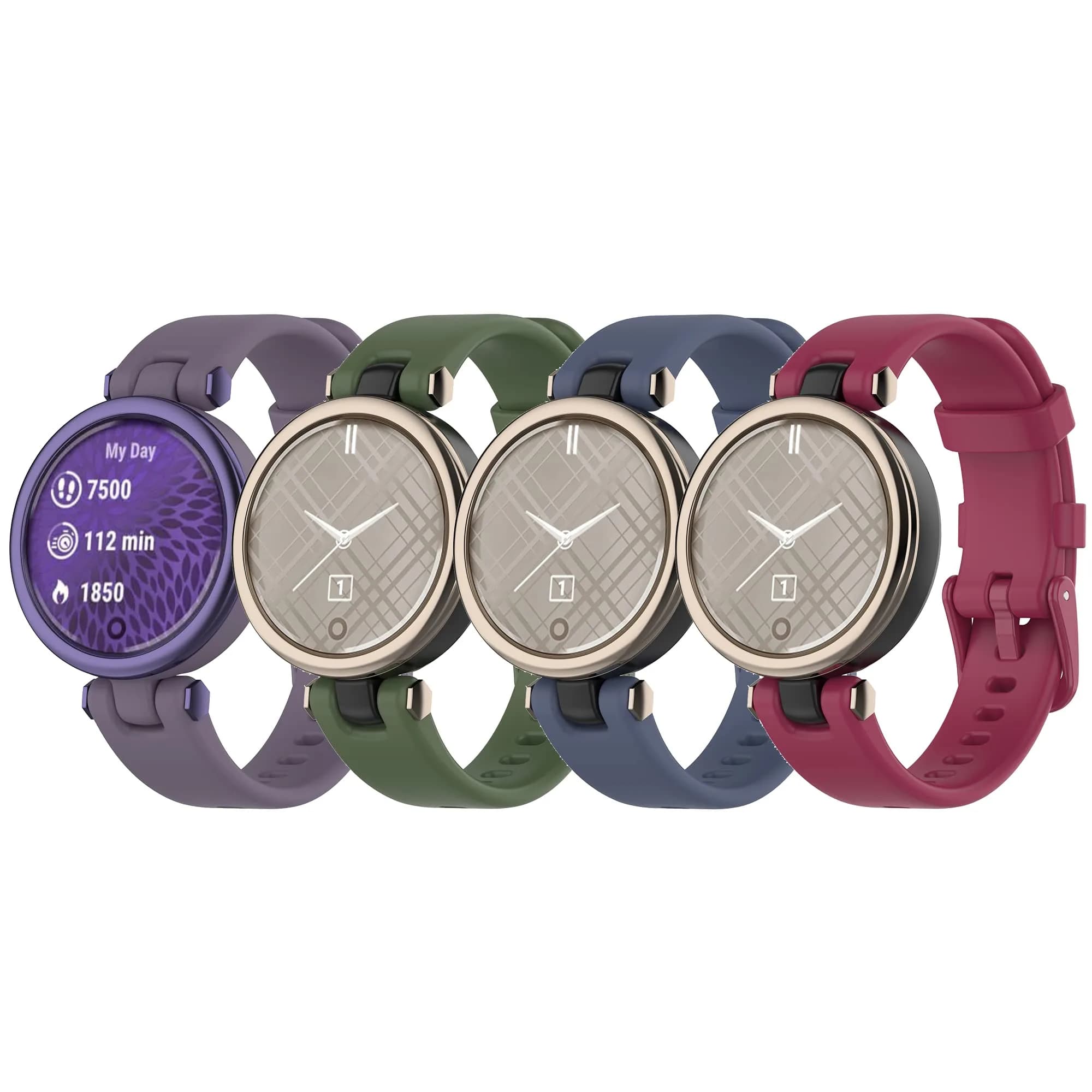 Bangyee Silicone Watch Bands Compatible with Garmin Lily 4-Pack (15cm-21.5cm) | Sport & Fashion Replacement Straps