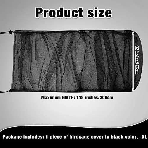 Shappy Green Bird Cage Seed Catcher Net 300cm (118 Inch) | Keeps House Clean thumbnail 2