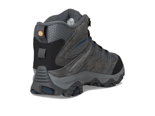 Merrell Men’s Moab 3 Mid Hiking Boot, Granite, 7 Wide | All-Day Comfort & Durability for Indian Trails thumbnail 6