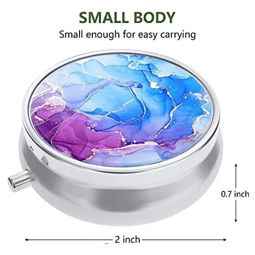Nipichsha Personal Pill Dispenser Small Portable Medicine Organizer 1 Count (Pack of 1) | Compact & Durable thumbnail 2