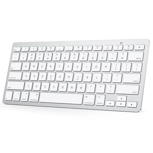 OMOTON Bluetooth Keyboard for Mac ONLY, Compact Wireless Keyboard 285mm x 120mm x 21.8mm | Mac OS X 10.10+ Compatible thumbnail 1
