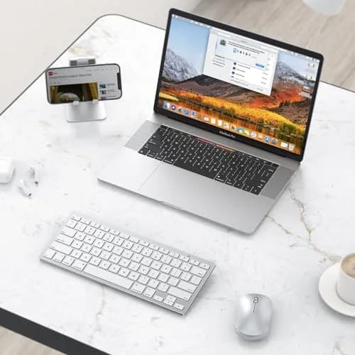 OMOTON Bluetooth Keyboard for Mac ONLY, Compact Wireless Keyboard 285mm x 120mm x 21.8mm | Mac OS X 10.10+ Compatible thumbnail 8