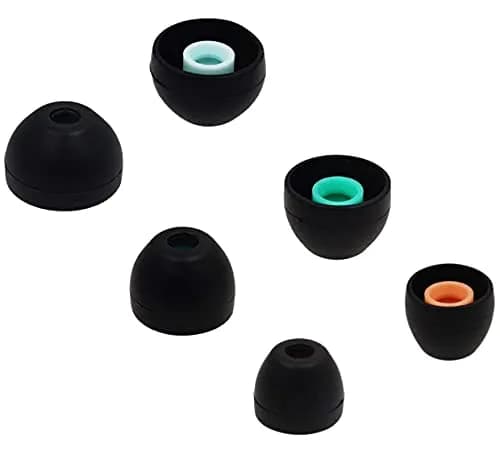 ALXCD Black Silicone Eartips for Sony WF-1000XM4 & WF-1000XM5 Earbuds | S/M/L 3 Pairs thumbnail 2