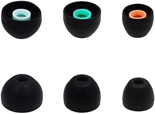 ALXCD Black Silicone Eartips for Sony WF-1000XM4 & WF-1000XM5 Earbuds | S/M/L 3 Pairs thumbnail 3