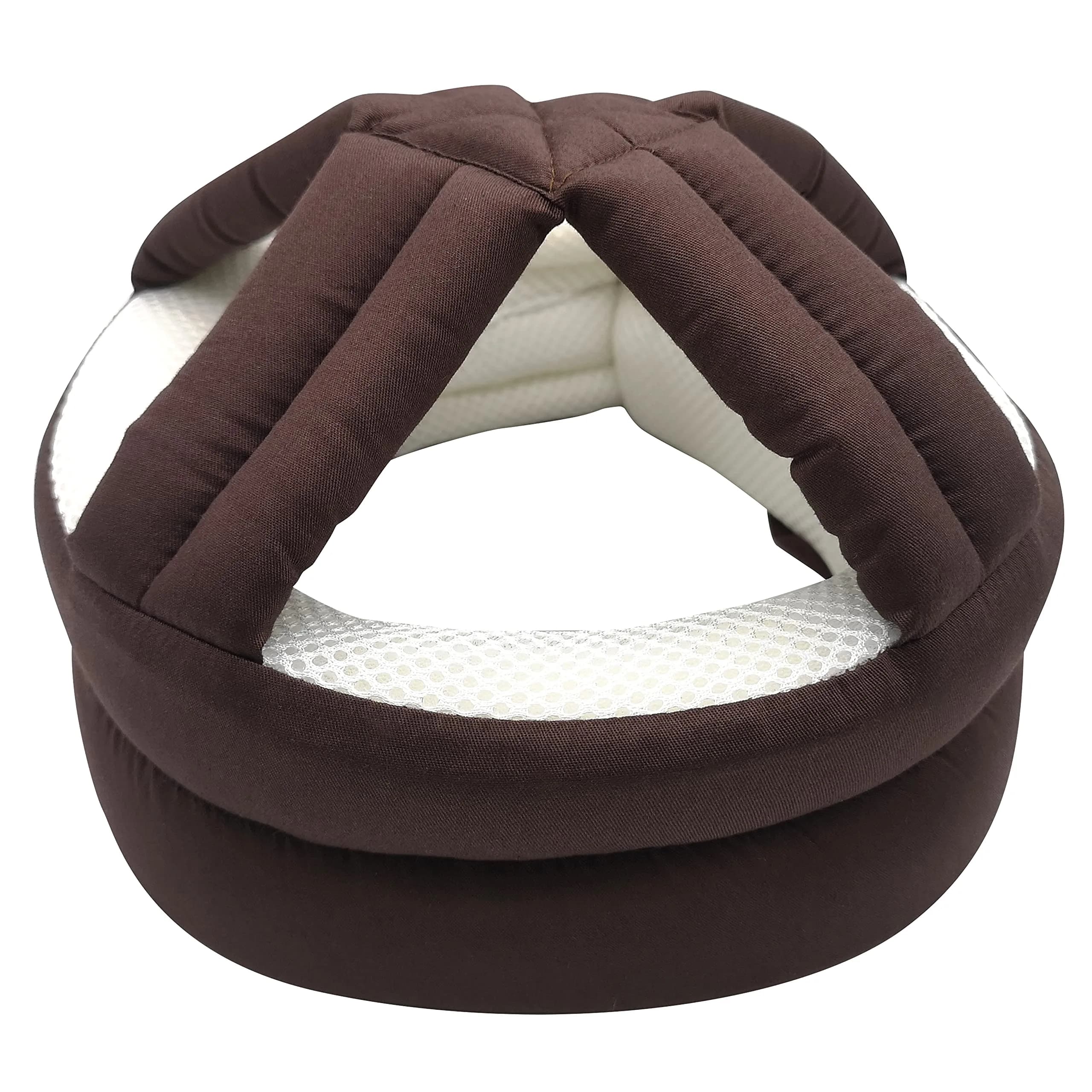 Cepairng Breathable Elderly Protective Hat, Adjustable Safety Cap for Falls, Epilepsy Head Protection, 50-65cm Circumference (Coffee) - main product image