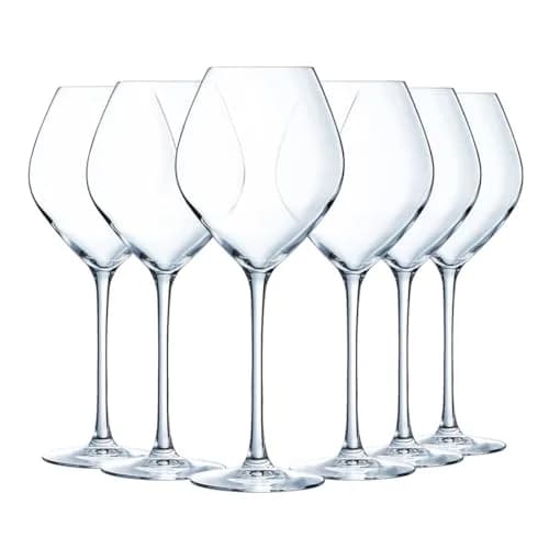 Chef & Sommelier Cheer Up Collection 6 Red Wine Glasses 55 cl | Modern, Elegant & Heavy Duty thumbnail 1