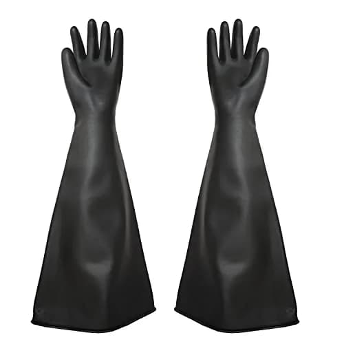 HOLDWIN Heavy Duty Sandblasting Gloves Rubber Gloves for Sandblaster 27.5" | High Wear Resistance & Safety thumbnail 1