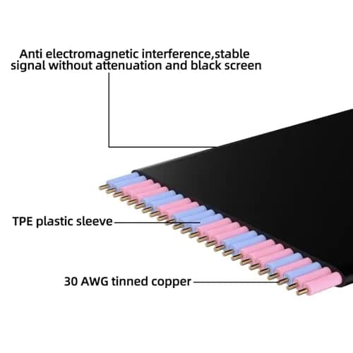 HAOYEXIN PCIE 3.0 X16 Extension Cable 20cm (8 inch) | Right Angle Connector for Vertical Installation thumbnail 5