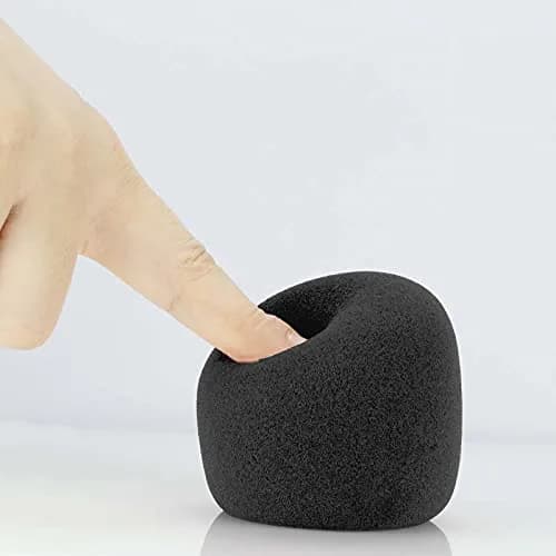 LEFXMOPHY SM58 Windscreen, Mic Foam Replacement for Shure SM58 SM48 Vocal Microphone Pop Filter, Black Noise-cancellation Windsock Cover 3-pack thumbnail 4