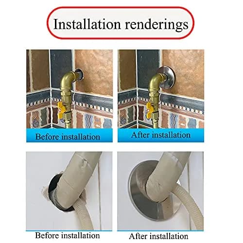 PZRT Stainless Steel Wall Split Flange 24mm | Rust-Proof Pipe Cover for Water & Gas Pipes thumbnail 6