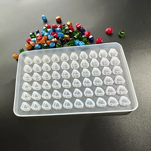 AMZTOART 60-Hole Crystal Stone Resin Mold | 19.05cm x 12.19cm (7.5 x 4.8 inches) thumbnail 4