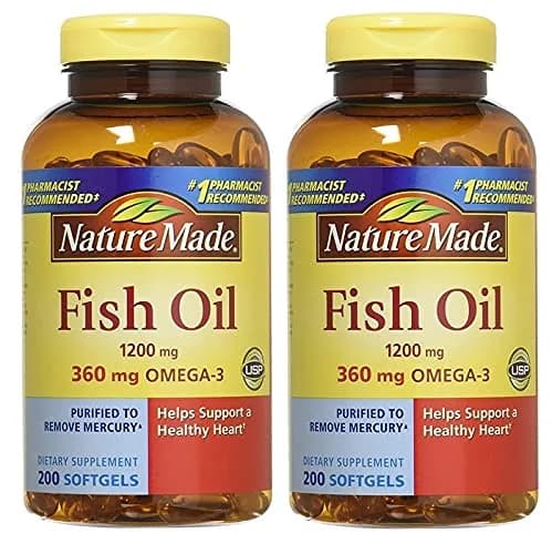 Nature Made Fish Oil 1200mg with Omega-3 | Supports Heart & Brain Health - main product image