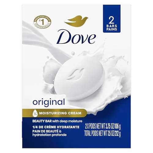 Dove Original Beauty Bar Soap 3.75 oz (106 g) Pack of 24 | Dermatologist Recommended Gentle Cleanser thumbnail 1
