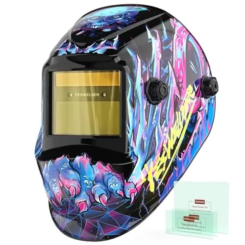 YESWELDER Auto Darkening Welding Helmet LYG-L600A True Color 1/1/1/1 Optical Clarity | ANSI Z87.1 Certified thumbnail 1
