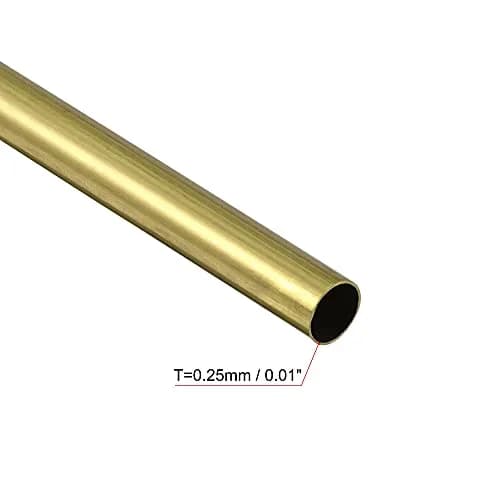 uxcell Brass Round Tube 6.5mm OD x 0.25mm Wall x 300mm Length Pipe Tubing (3 Pcs) | Precision Metal Tubing for DIY & Industrial Use thumbnail 3