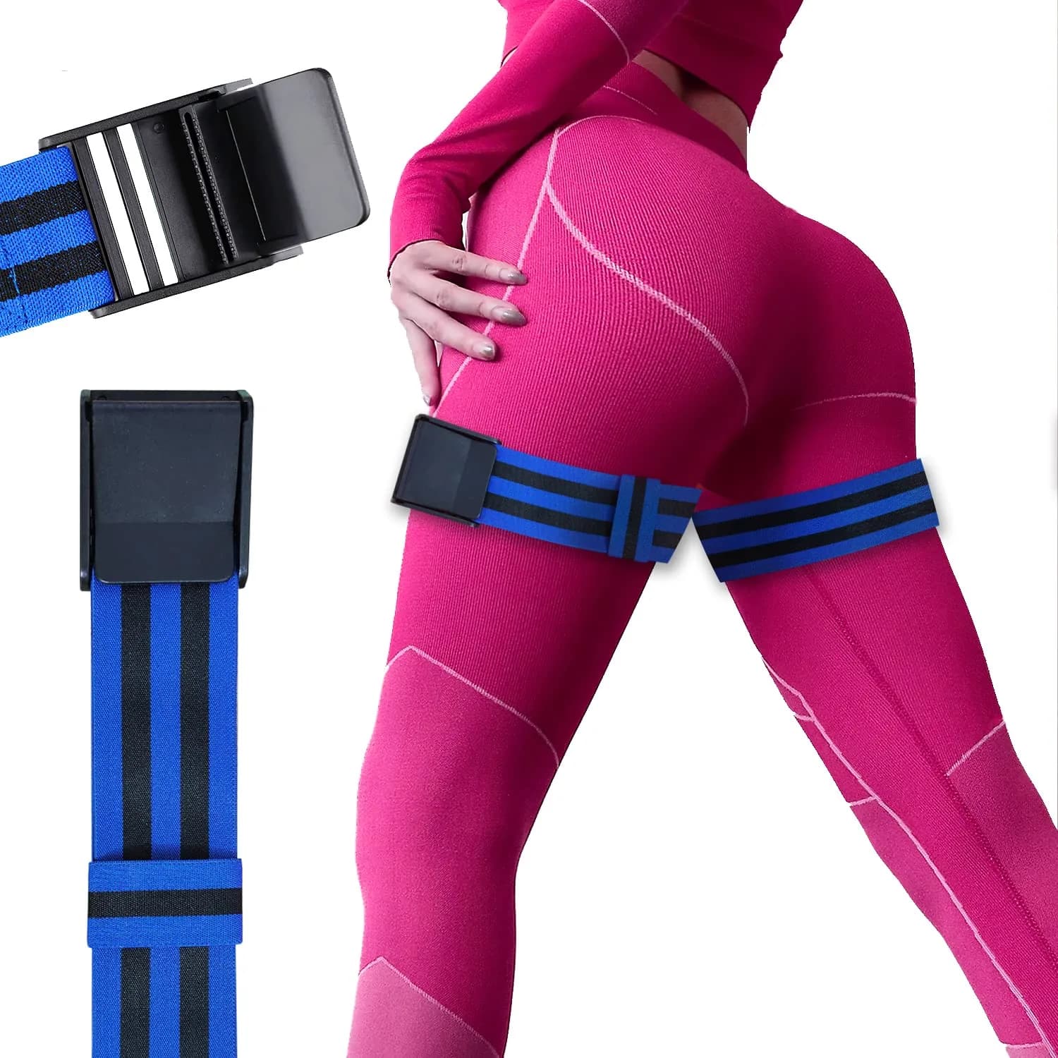 ROSYQUARZ BFR Booty Bands 89.9cm (35.4'') | Blood Flow Restriction Training for Glutes & Arms