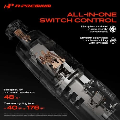 A-Premium Turn Signal Switch Multifunction Switch Compatible with Ford | OEM-Quality, Bolt-On Fit, 12V, One Year Guarantee thumbnail 6
