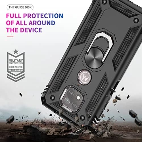 LeYi for Moto G Power 2021 Case: Heavy Duty Shockproof & Stand Black | Military Grade Drop Protection thumbnail 7