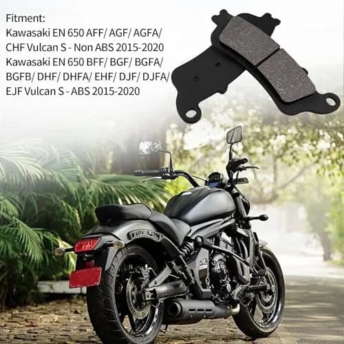 SOLLON Brake Pads for Kawasaki EN650 Vulcan S 2015-2020 | Quiet, Durable, Easy Install thumbnail 6