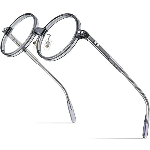 HEPIDEM Vintage Round Optical Glasses Frame 50mm (24mm Bridge) | Authentic Acetate Eyewear Imported for India thumbnail 1