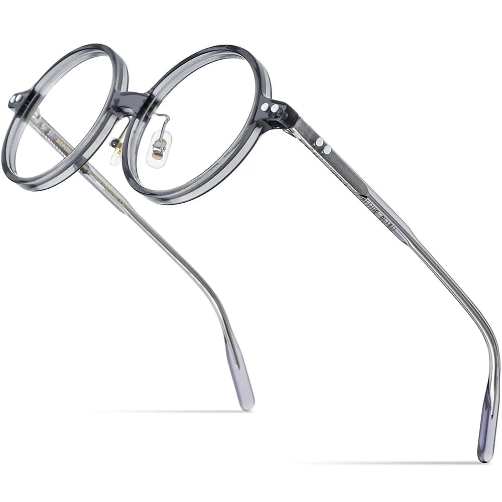 HEPIDEM Vintage Round Optical Glasses Frame 50mm (24mm Bridge) | Authentic Acetate Eyewear Imported for India