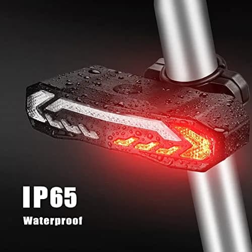 wsdcam Smart Bike Tail Light with Turn Signals, Brake Light, Alarm & Horn - 160 Lumens | USB Rechargeable, IP54 Waterproof thumbnail 7
