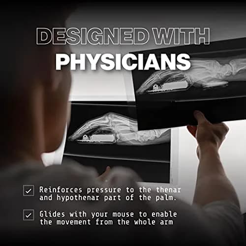 DELTAHUB Carpio 2.0 Left-Handed Ergonomic Wrist Rest for Mouse - Small White | Reduces Strain, Pain Relief thumbnail 5