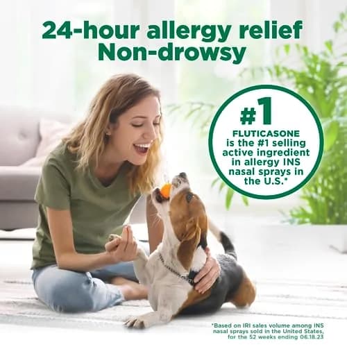 Amazon Basic Care 24-Hour Allergy Relief Nasal Spray 0.62 Fl Oz (18.3ml) | Fluticasone Propionate 50mcg Non-Drowsy thumbnail 4