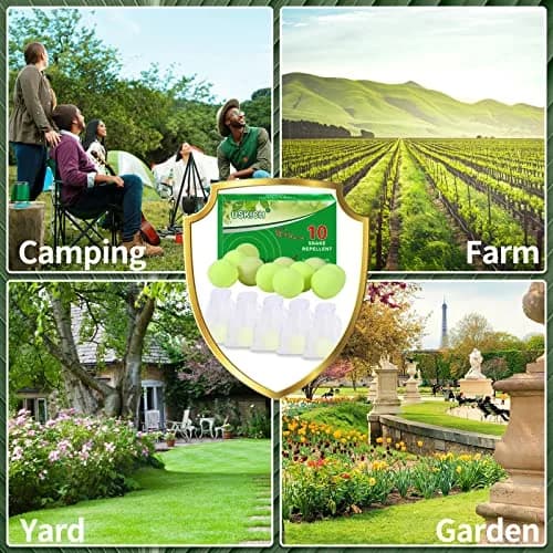 USKICH Natural Snake Repellent Balls 10 Pack | Repels Snakes, Rats & Pests Outdoors & Indoors thumbnail 7