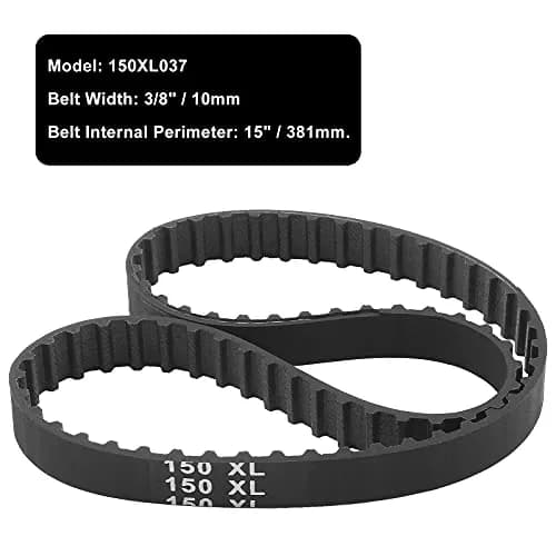 Qjaiune 2Pcs 150XL037 Timing Belt 75T 10mm | Neoprene, Nylon, Glass Fiber Drive Belt thumbnail 5