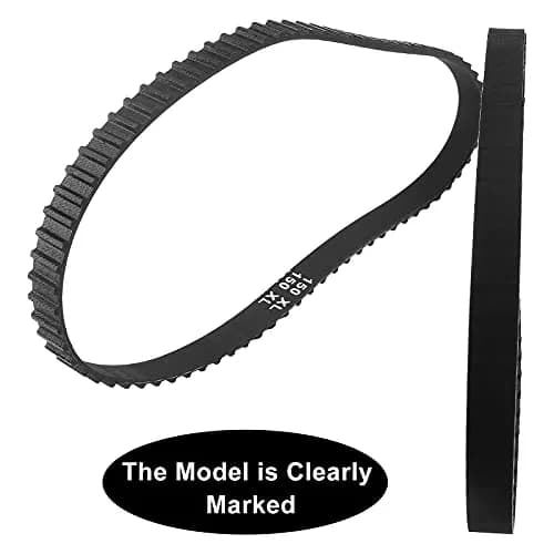 Qjaiune 2Pcs 150XL037 Timing Belt 75T 10mm | Neoprene, Nylon, Glass Fiber Drive Belt thumbnail 3