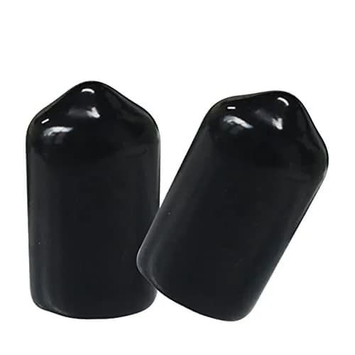 yuntop 50pcs Black Rubber End Caps for 8mm-8.5mm (5/16 Inch) Screws, Tubes, Pipes | Protective Thread Covers thumbnail 3
