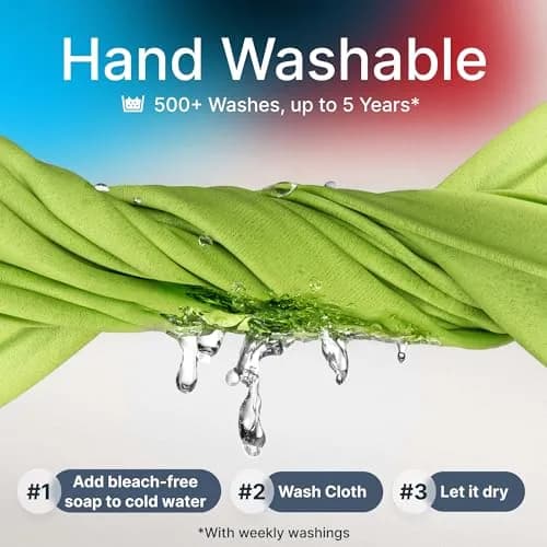 Koala Lifestyle Microfiber Cleaning Cloths - Black & Green, 12 Pack thumbnail 4